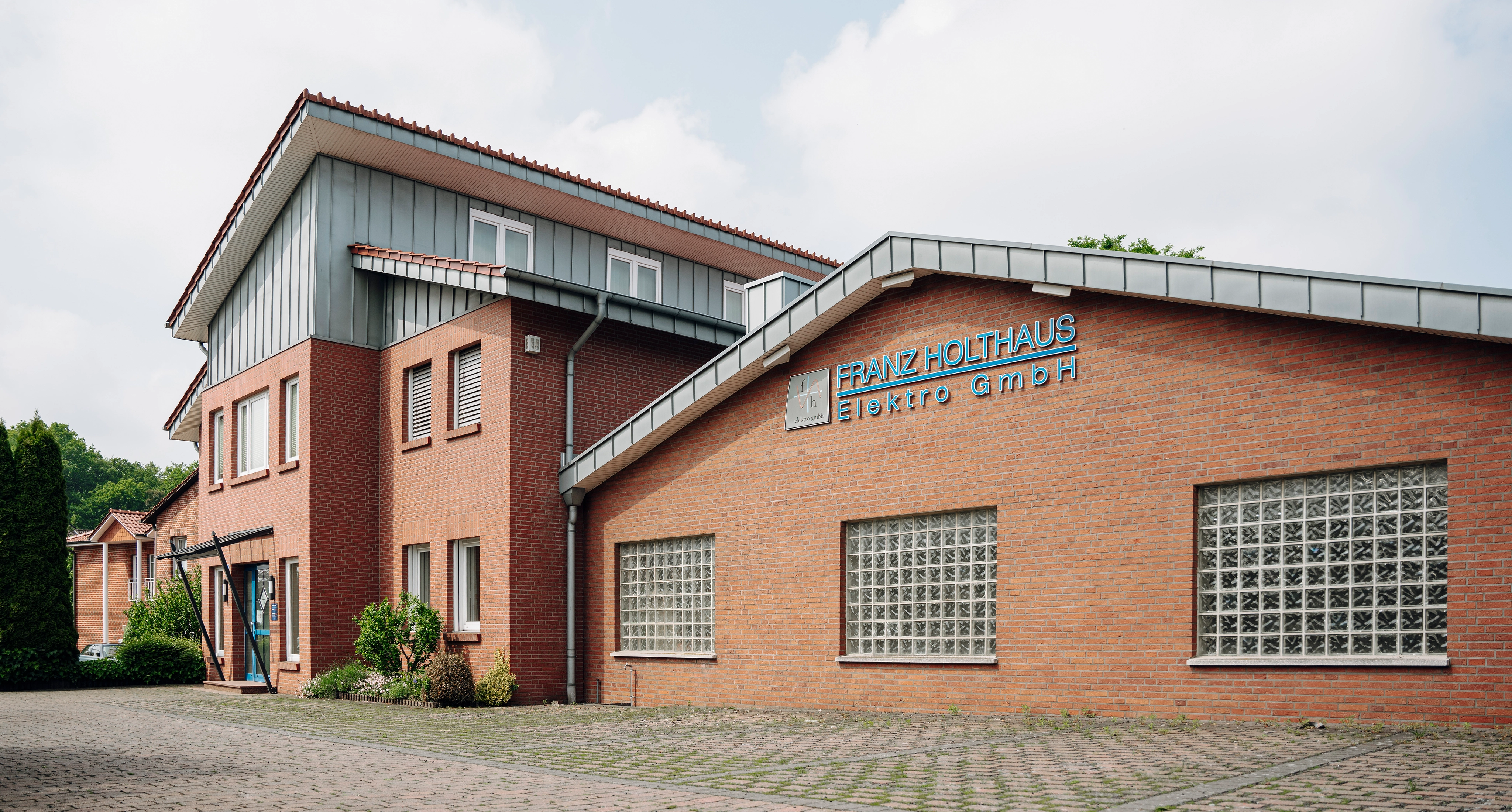 Das Firmengebäude der Firma Holthaus in Lohne